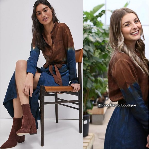 Anthropologie Dresses & Skirts - NWT ANTHROPOLOGIE Perla Tie-Dye Maxi Shirtdress
